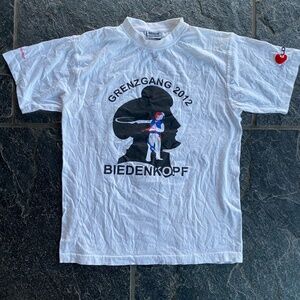 James Nicholson Round Neck White T-Shirt German Grenzgang 2012 Biedenkopf Small